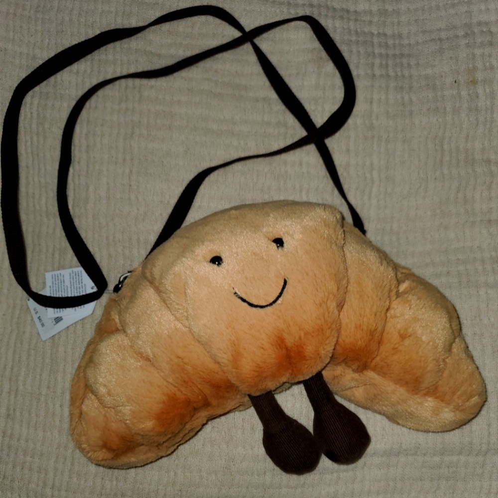 NWT Jellycat London Amuseables CROISSANT Bag